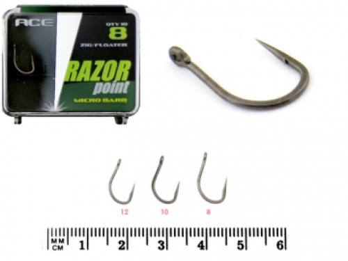Гачки ACE Zig &amp; Floater Micro Barbed Hook